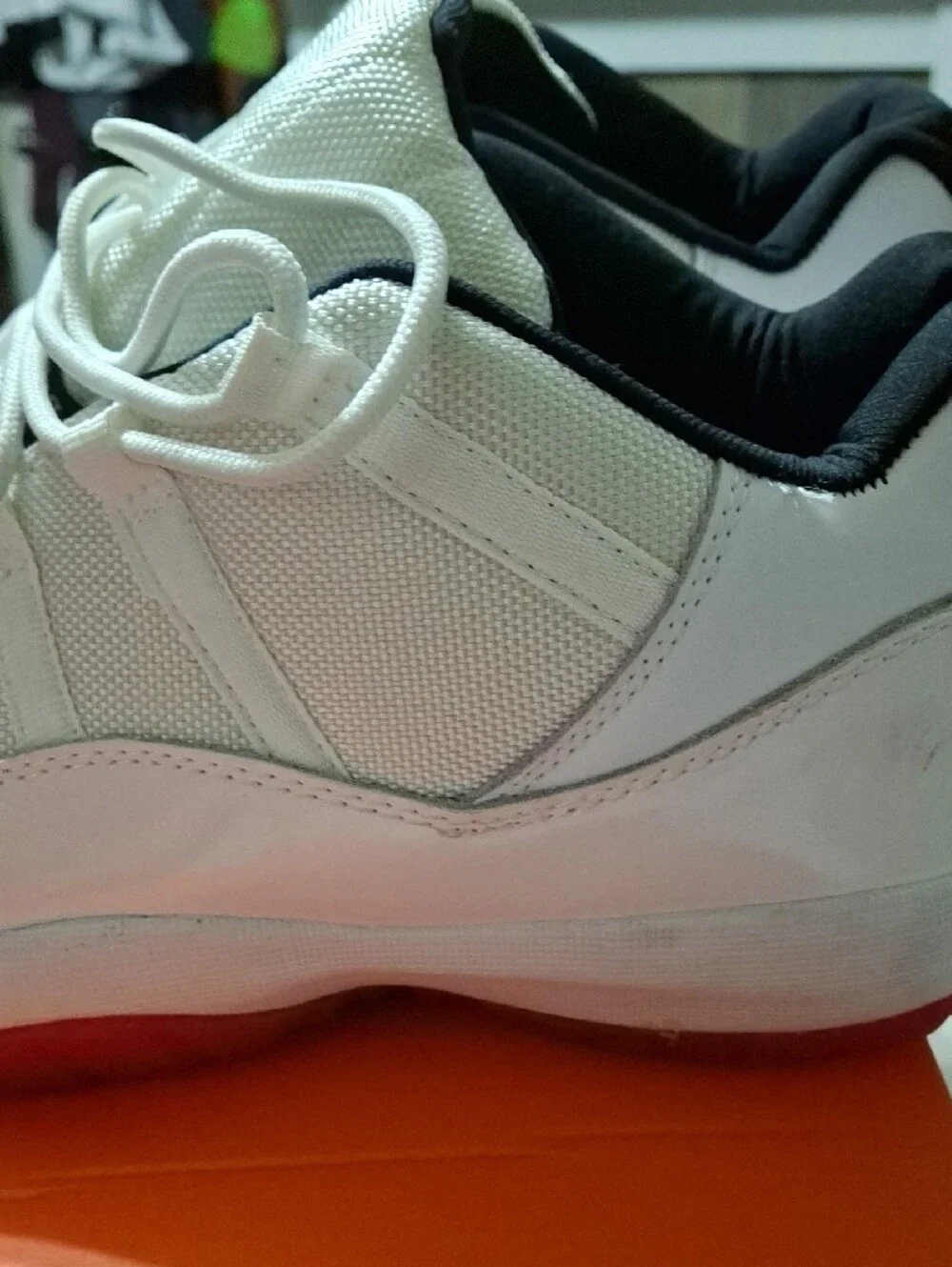 Jordan White and Black Men's High-Top Sneakers